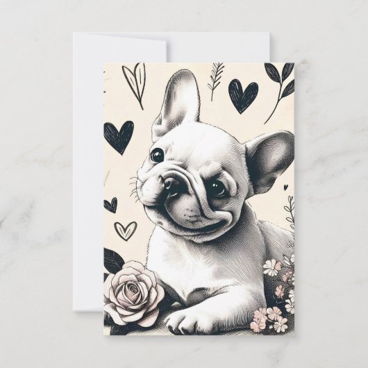 Dreamy Frenchie Bedankkaart (Voorkant)