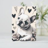 Dreamy Frenchie Bedankkaart (Staand voorkant)