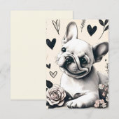 Dreamy Frenchie Bedankkaart (Voorkant / Achterkant)