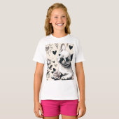 Dreamy Frenchie T-shirt (Voorkant volledig)