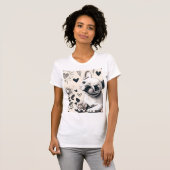 Dreamy Frenchie T-shirt (Voorkant volledig)