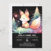 Dreamy Fun Fox Verjaardag digitaal Kaart (Voorkant)