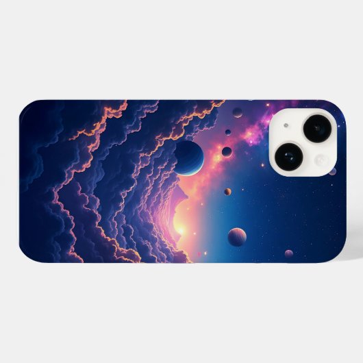 Dreamy Galaxy Space Art coque iphone (Verso (horizontal))