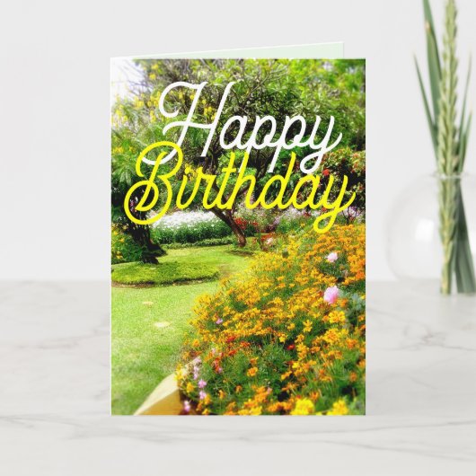 Dreamy Garden of Flowers Carte d'anniversaire (Devant)