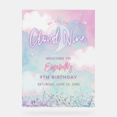 Dreamy Girl On Cloud Neuf 9e anniversaire Bienvenu (Recto)