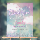 Dreamy Girl On Cloud Neuf 9e anniversaire Bienvenu (Neutre)