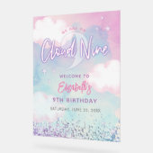 Dreamy Girl On Cloud Neuf 9e anniversaire Bienvenu (Angle)