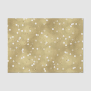 Dreamy Gold Bokeh Confetti Tissuepapier