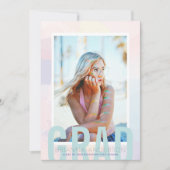 Dreamy Gradient Blur Photo Graduation Faire-part (Devant)