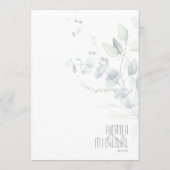 Dreamy Green Mariage Menu V2 Green/Blue ID817 (Dos)