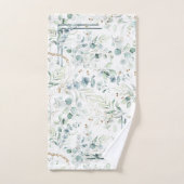 Dreamy Greenery Motif Green/Blue ID817 (Serviette à main)