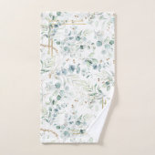 Dreamy Greenery Motif Green/Gold ID817 (Serviette à main)