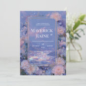 Dreamy Imaginaire Mountain Faire-part de mariage (Debout devant)