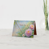 Dreamy Lakeside Garden Numéro de table de mariage (Devant)