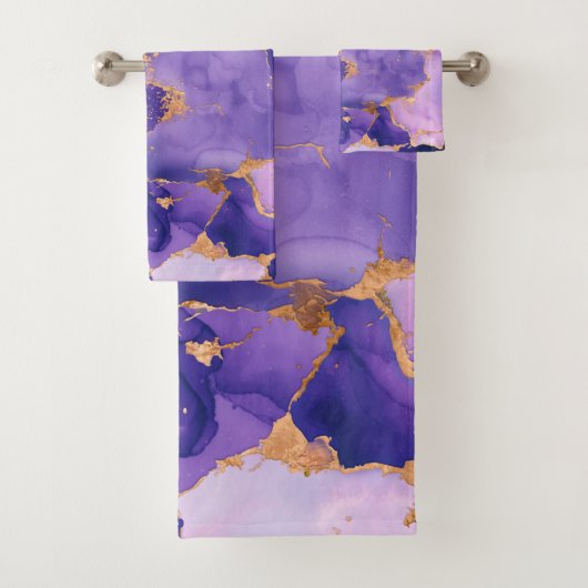 Dreamy Lavender alcool encres et or (En situation)