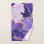 Dreamy Lavender alcool encres et or (Serviette à main)