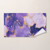 Dreamy Lavender alcool encres et or (Serviette à main)