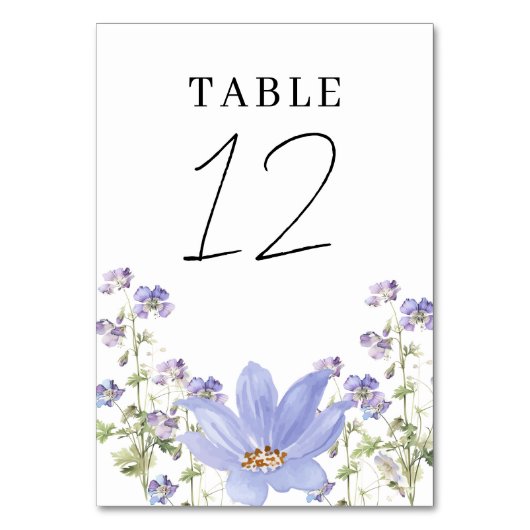 Dreamy Lilac Mariage Numéro de table (Par défaut)