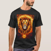 Dreamy Lion Tattoo T-Shirt Design : Aquarelle (Devant)