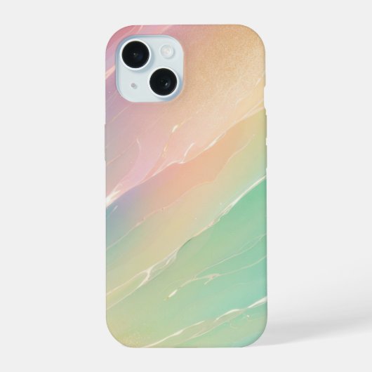 Dreamy Mermaid Shimmer Pastel Rainbow Phone Case (Verso)
