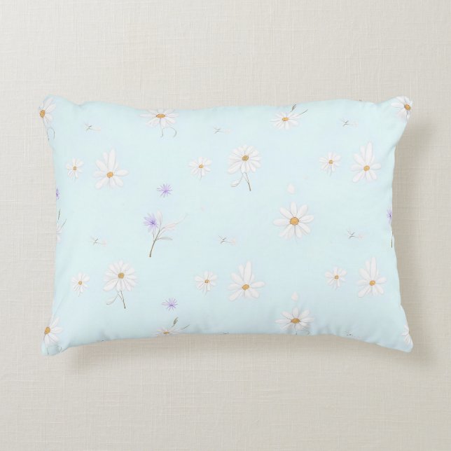 Dreamy Mint Meadow Accent Kussen (Voorkant)