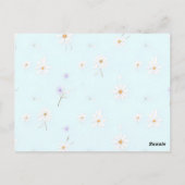 Dreamy Mint Meadow Briefkaart (Achterkant)