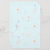 Dreamy Mint Meadow Briefpapier (Voorkant / Achterkant)