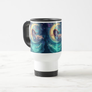 Dreamy Moon Girl Mug Design | Cute Baby Moon Art  Reisbeker