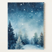 Dreamy neige aquarelle paysage hiver (Dos)