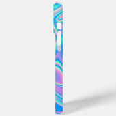 Dreamy Neon Swirls iPhone 15 Pro Coque (Verso / Gauche)