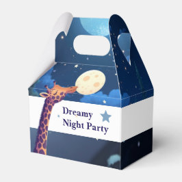Dreamy Night Party Giraffe Kids Favor Box Bedankdoosjes