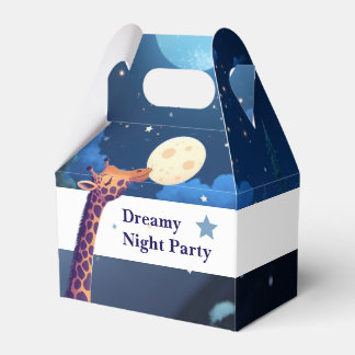 Dreamy Night Party Giraffe Kids Favor Box Bedankdoosjes