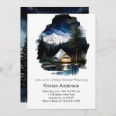 Dreamy Night Sky Adventure Baby shower Kaart (Voorkant / Achterkant)