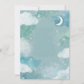 Dreamy Night Sky Baby Boy Shower Invitation (Dos)