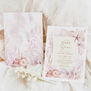 Dreamy Ocean Baby shower Onder het Zee Zeemeermin Kaart