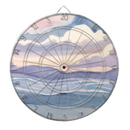 Dreamy Ocean Waves | Watercolor Dartbord