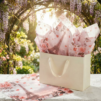 Dreamy Paris Romance: Eiffel Tower Tissuepapier