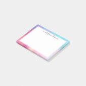 Dreamy Pastel Abstracte een briefje van Post-it® Notes (Schuin)