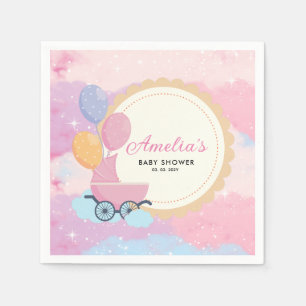 Dreamy Pastel Clouds Baby shower Servet