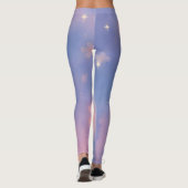 Dreamy Pastel Galaxy Art Leggings (Achterkant)