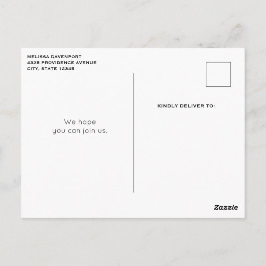 Dreamy Pastel Mountain Paysage Invitation d'annive (Dos)