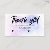 Dreamy Pastel Sky Splash Business Carte de remerci (Devant)