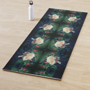 Dreamy perzik Roos en knoppen Abstract Yogamat