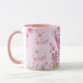Dreamy Pink Butterfly Mug – Floral Aesthetic Coffe (Gauche)