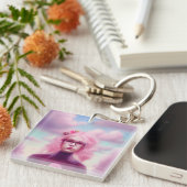 Dreamy Pink Sleutelhanger (Voorkant Rechts)
