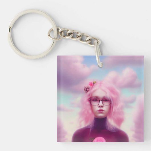 Dreamy Pink Sleutelhanger (voorkant)