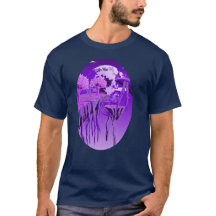 Dreamy Purple Sky – Aesthetic Nature Art T-Shir