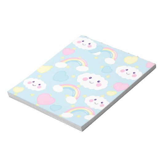 Dreamy Rainbow Cloud Notitieblok (Gedraaid)