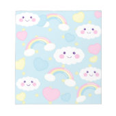 Dreamy Rainbow Cloud Notitieblok (Voorkant)