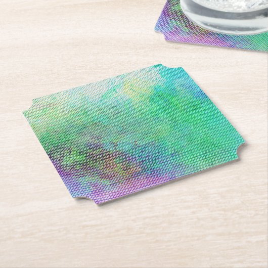 Dreamy Rainbow Gradient Abstract Design 1270 Kartonnen Onderzetters (Gekanteld)